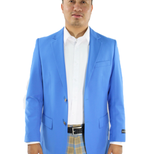 Solid-Blazer-R-Blue