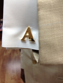 Alphabet-Cufflink-Gold