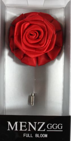Flower-Chain-Lapel-Red