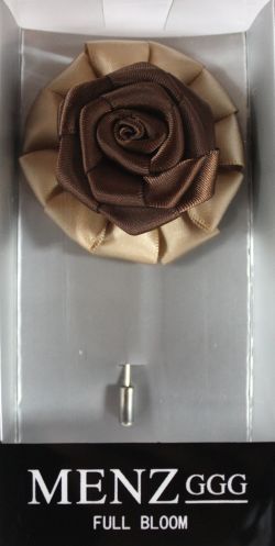 Flower-Chain-Lapel-Tan-Brn