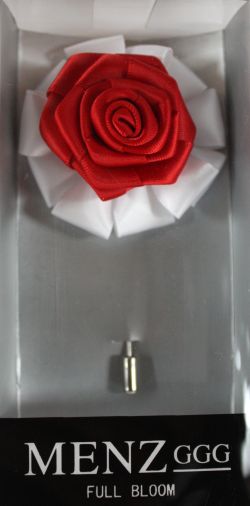 Flower-Chain-Lapel-Wht-Red