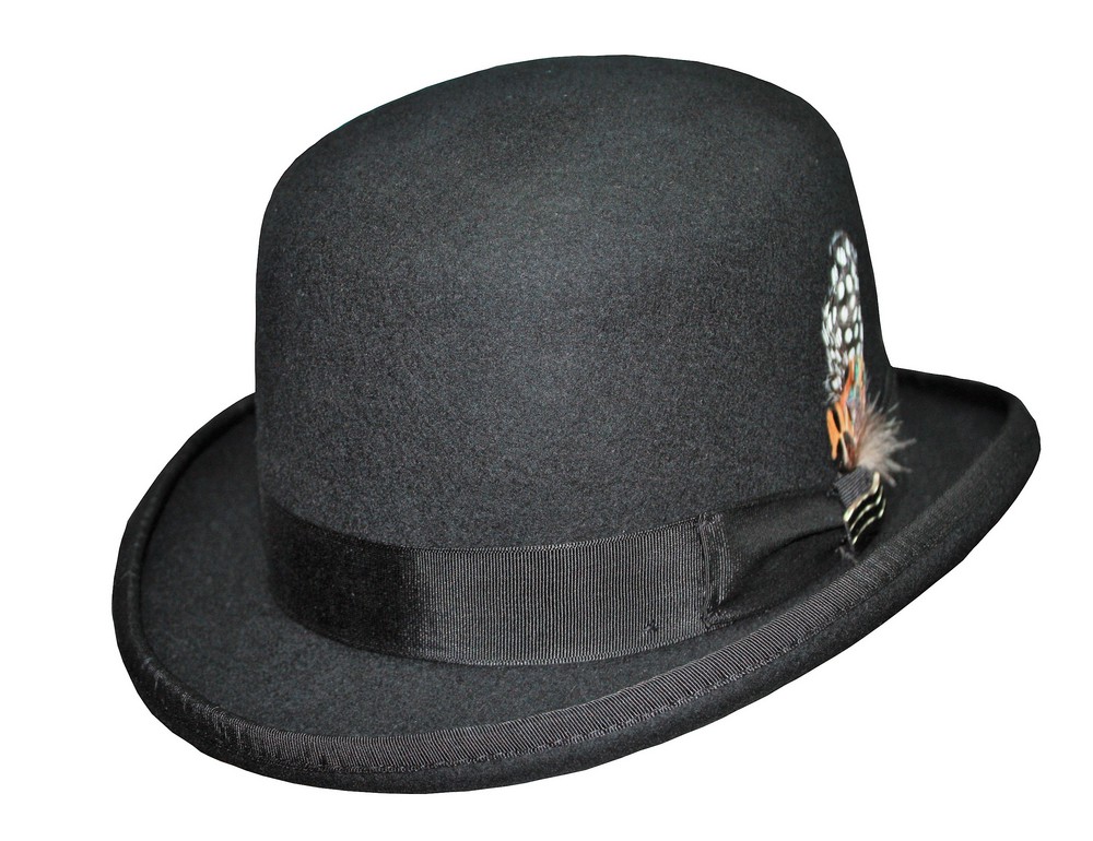 Wool-Derby-Hat-Black