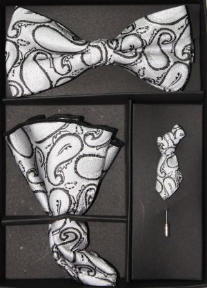 Bow-Tie,-Tie-Lapel-Set-16191