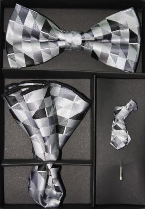 Bow-Tie,-Tie-Lapel-Set-16209