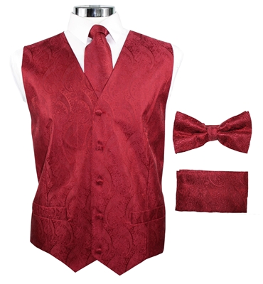 Paisley-Vest-Set-Burgundy-V1283