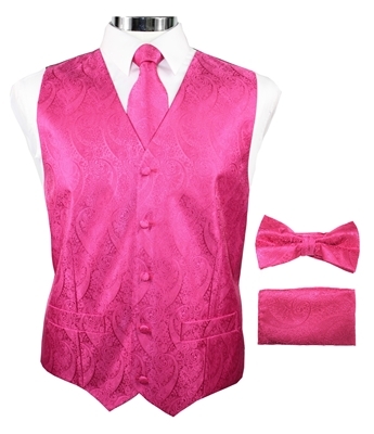 Paisley-Vest-Set-Fuschia-V1301