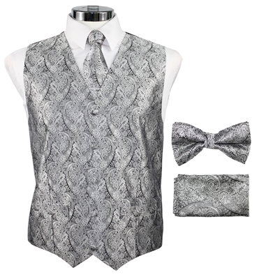 Paisley-Vest-Set-Silver-V1298