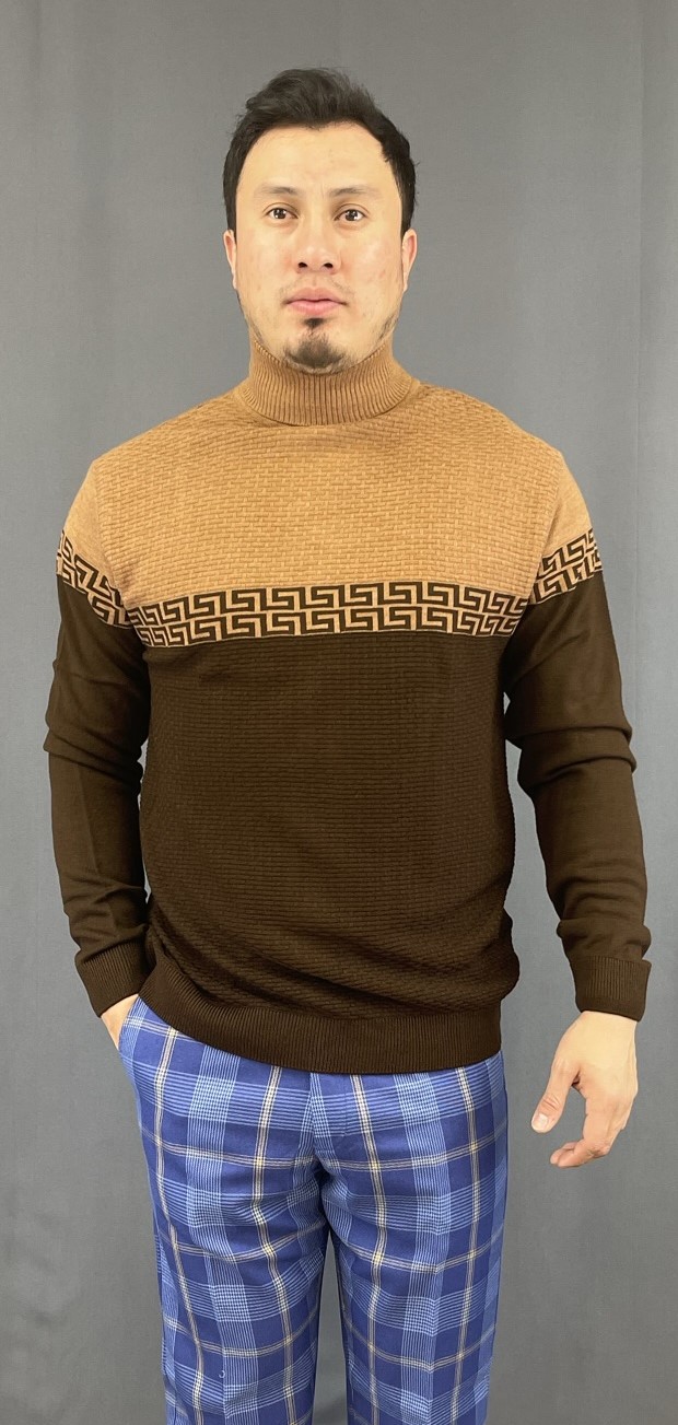 LS-Greek-Turtle-Neck-Shirt-Brown-Tan-V7006