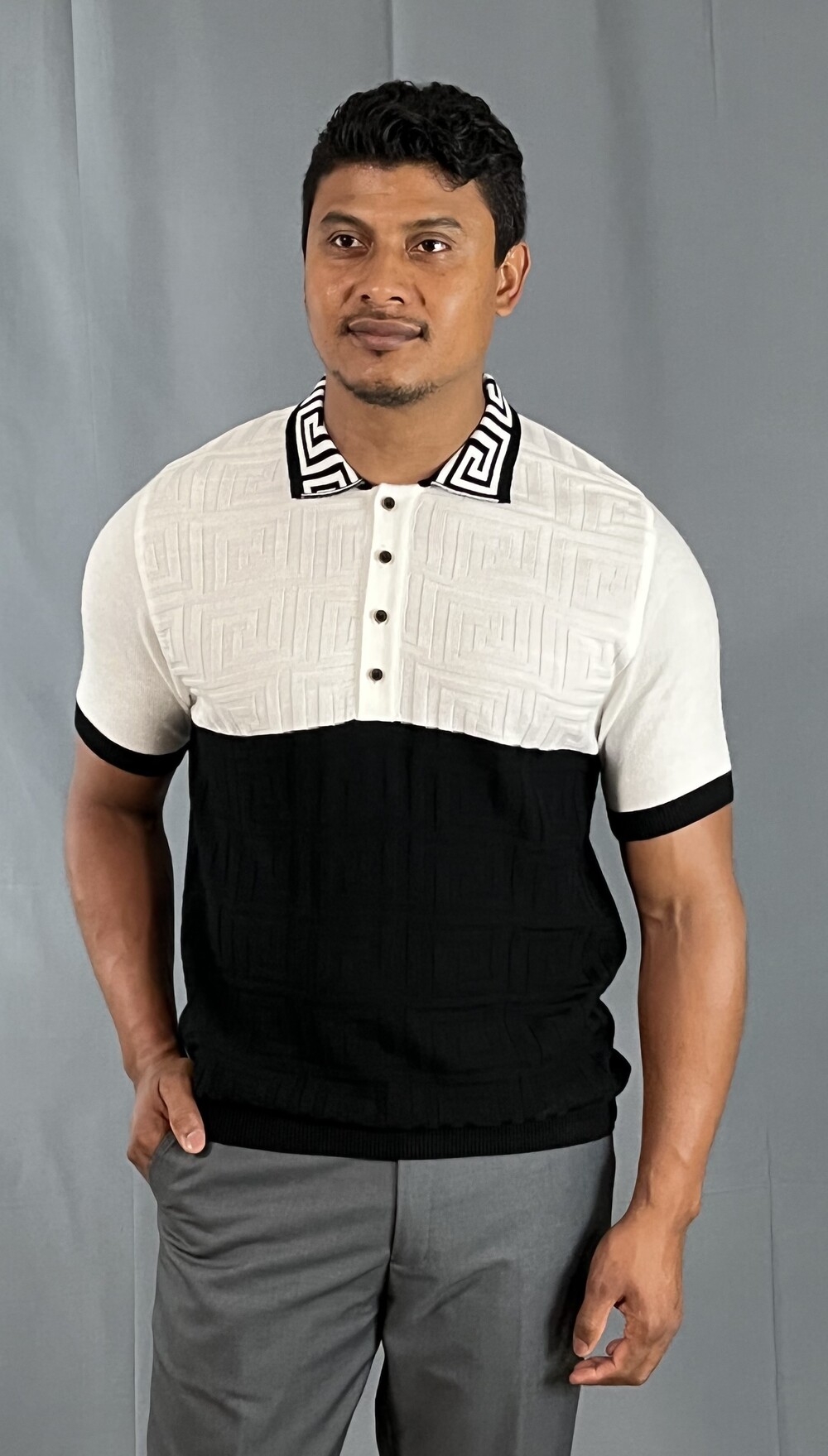 Mock-Neck-Greek-Shirt-Blk-White
