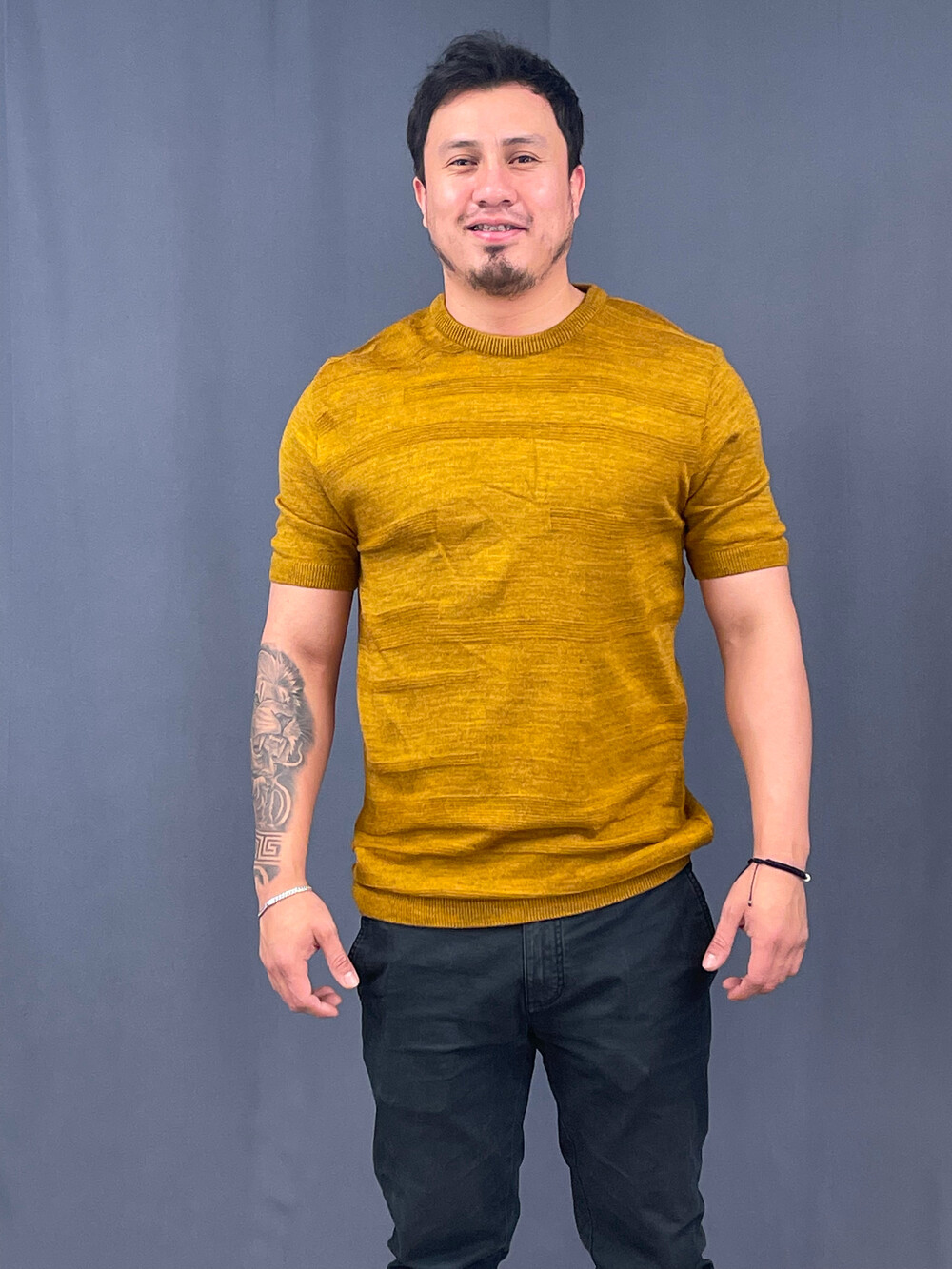 Mock-Neck-SS-Cognac
