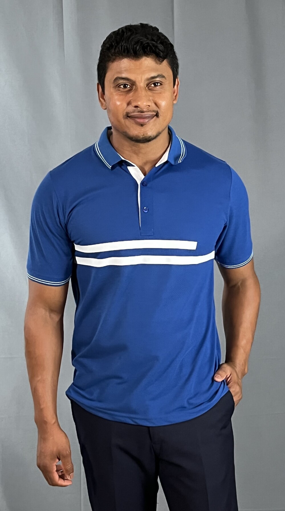 Polo-Shirt-Royal-White