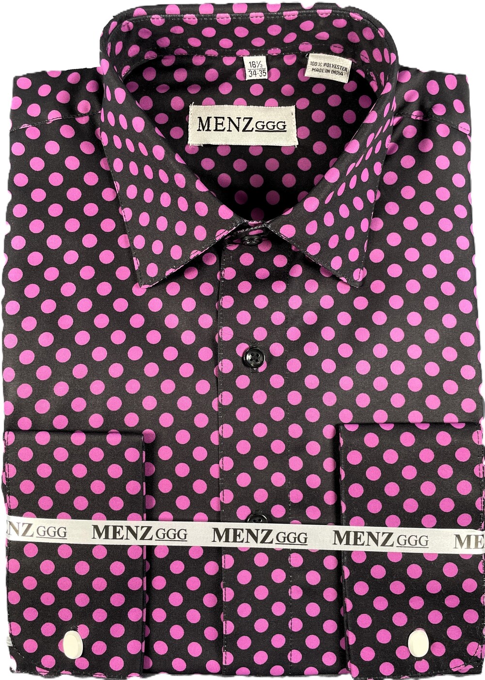 Porlka-Dot-Shirt-Blk-Purple