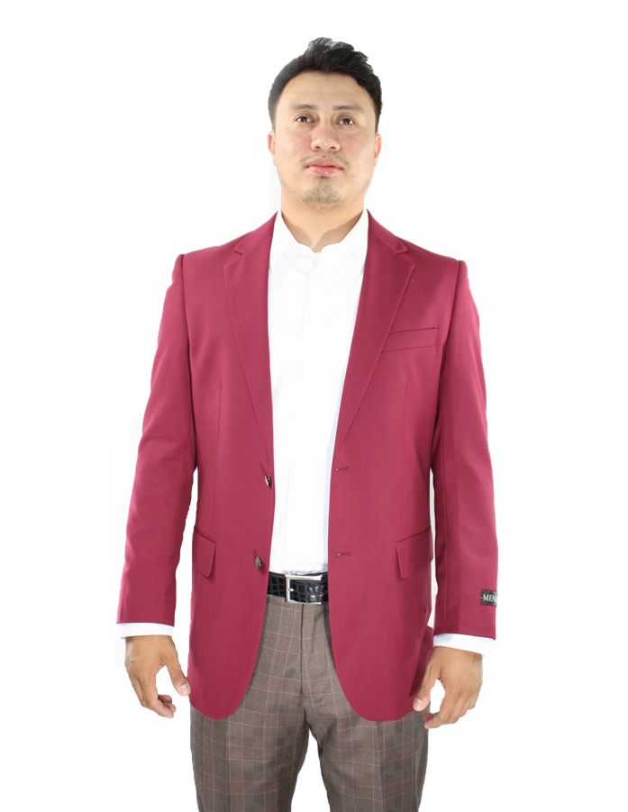 Solid-Blazer-Burgundy